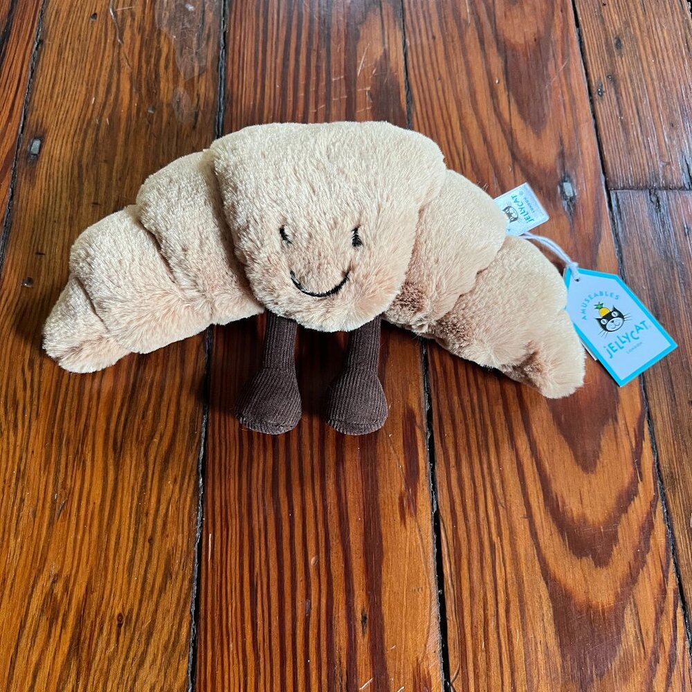 NWT Jellycat Amuseable Croissant Plush